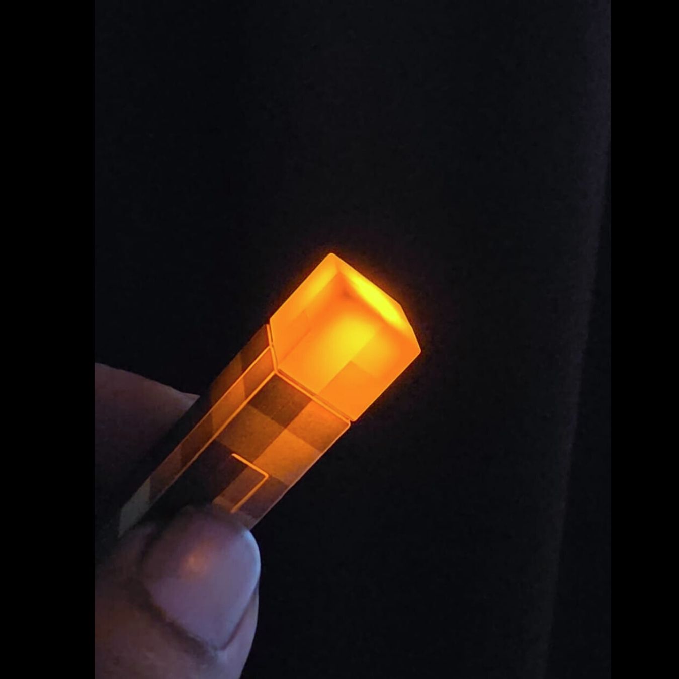 Minecraft LED Torch - Keyring (6 cm)