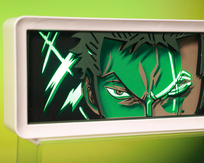 Zoro - One Piece - 3D stencil lamp (USB/Battery Operated)