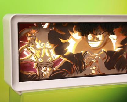 Luffy - One Piece - 3D stencil lamp (USB/Battery Operated)