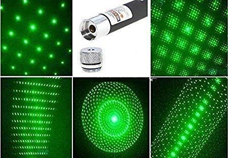 Green Laser Light Pen with Adjustable Cap to Change Design - for Presentations & Parties