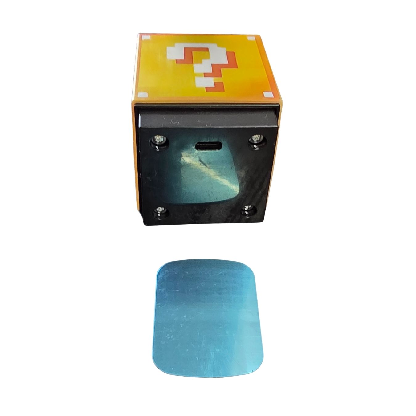 Minecraft Magnetically Mountable, USB Rechargeable LED Cube Lamp (7 cm)