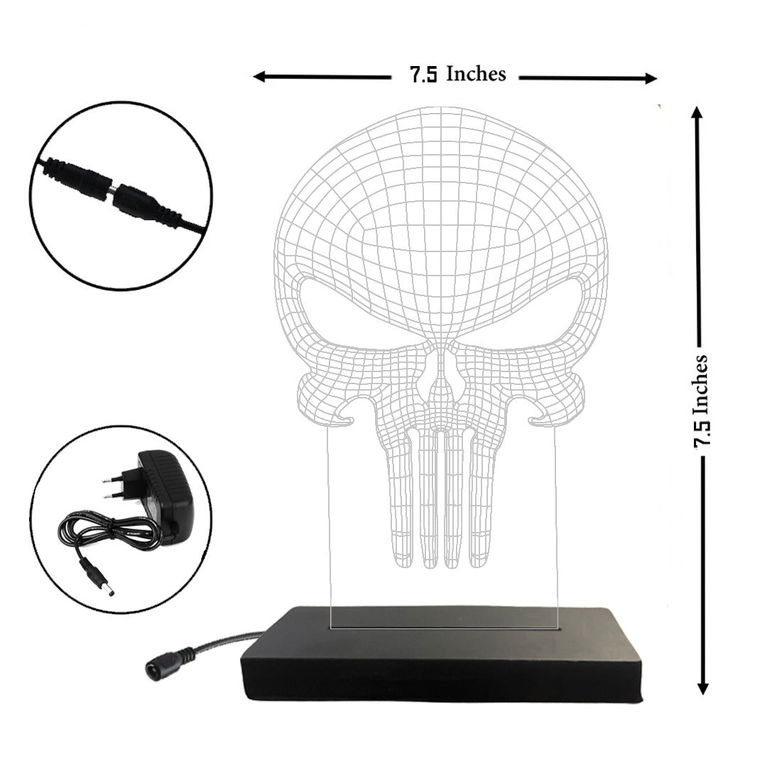 Punisher - Acrylic Lamp (19 cm) (Red)