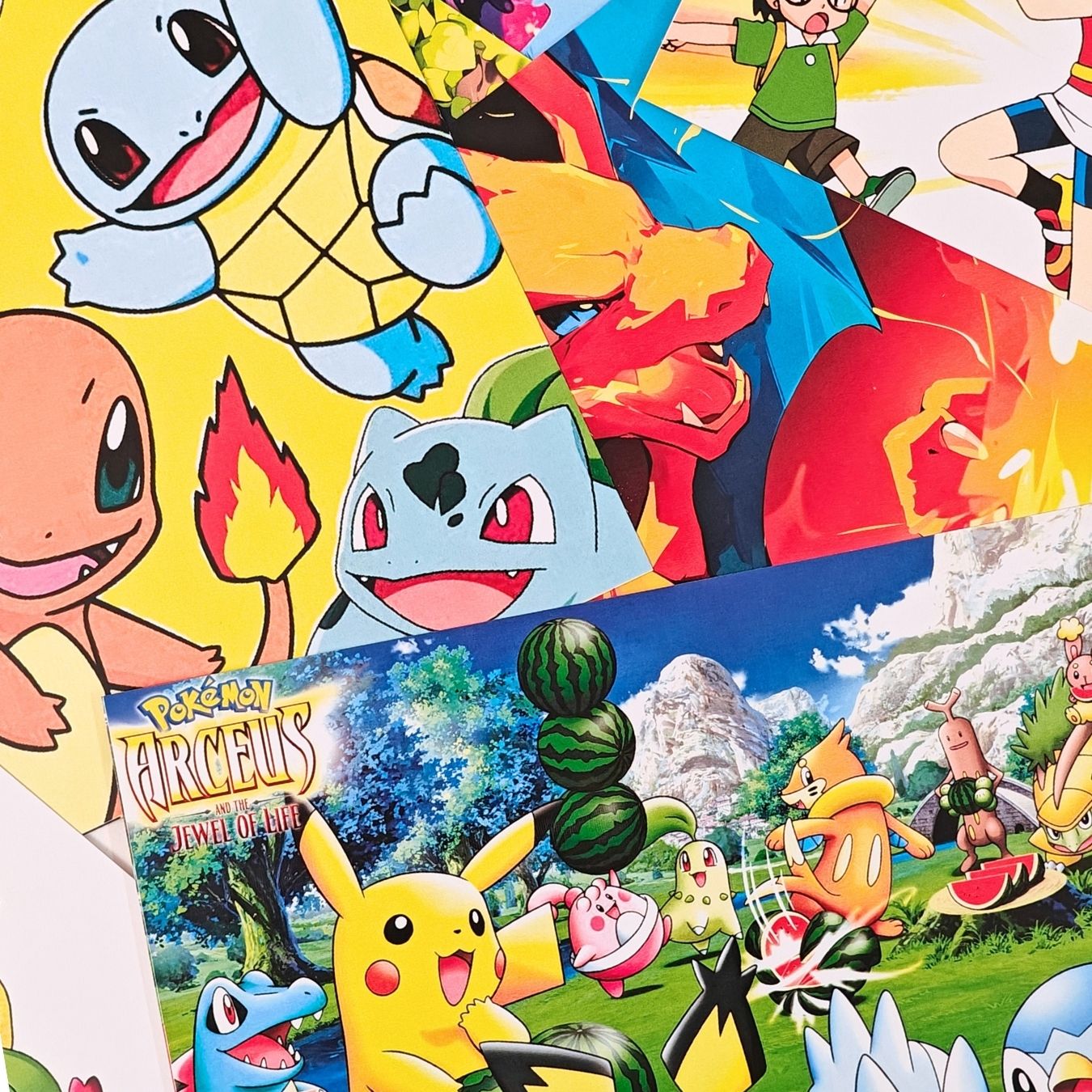 Pokemon Postcards (9"x16", 300 gsm, premium card-paper) - Set of 12