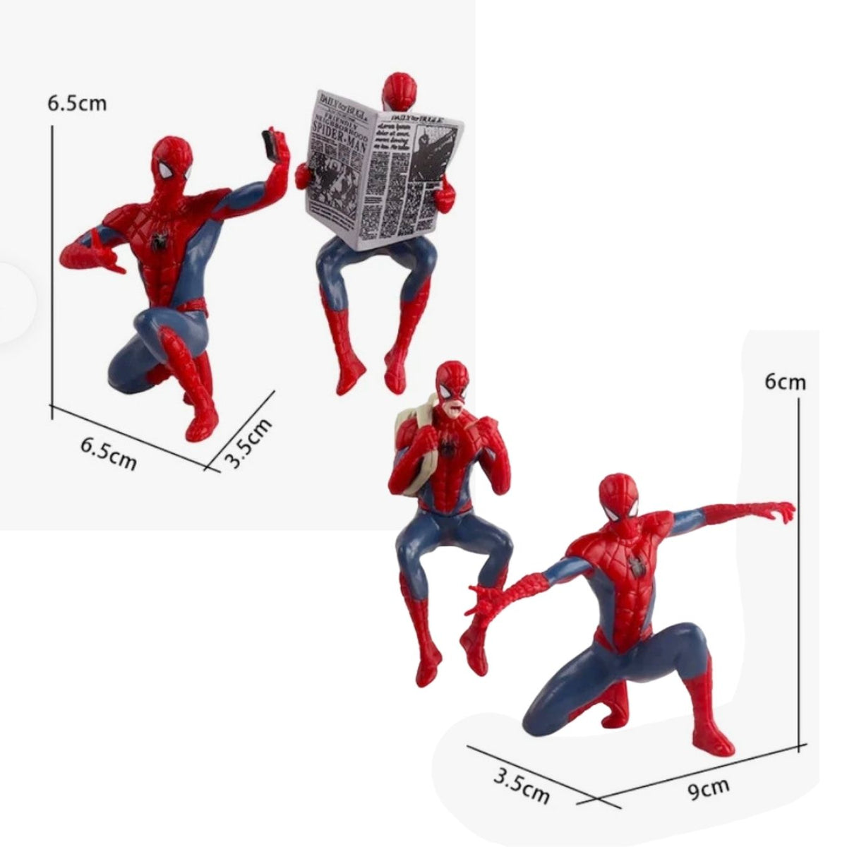 Spiderman set of 4 (6.5 cm)
