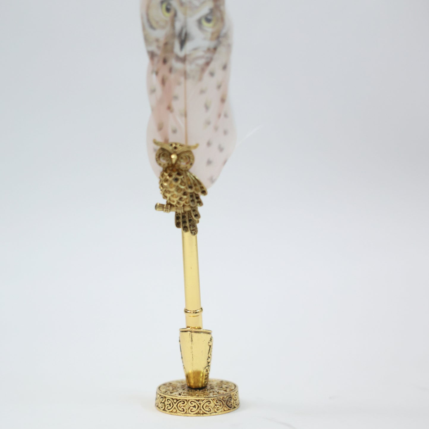 Harry Potter Owl Feather Pen with Stand, Ink & 5 Calligraphy Nibs
