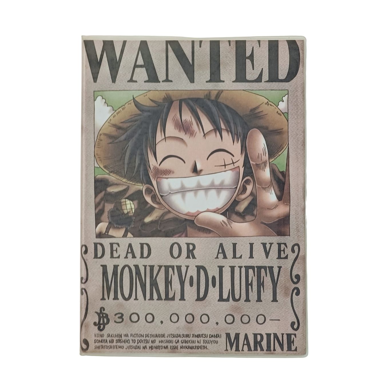 Luffy Wanted - Plastic Jacket Diary | One Piece