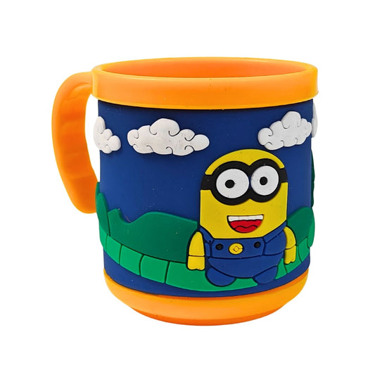 Minions - 3D Rubberized Surface Plastic Cup (Pack of 2)