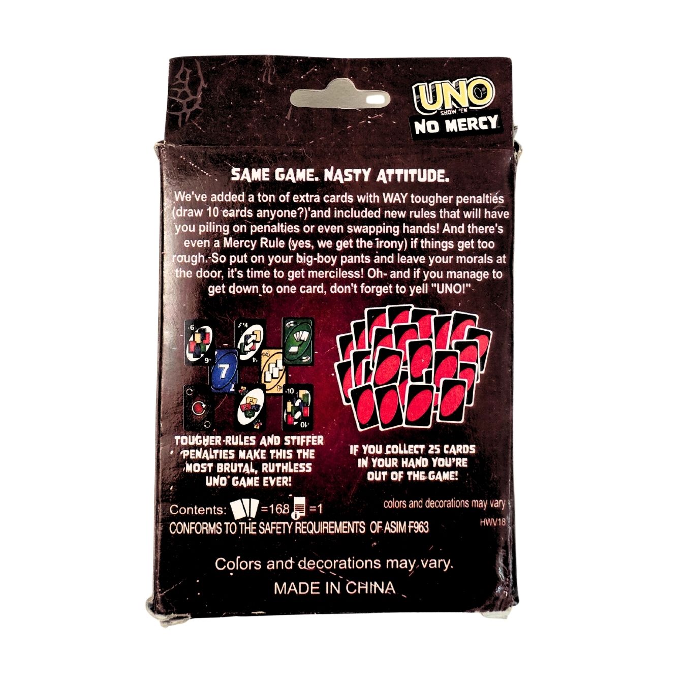 Uno Show ‘em No Mercy - Playing Card Game (for 7 years & above) - Set of 168 Cards with Instructions