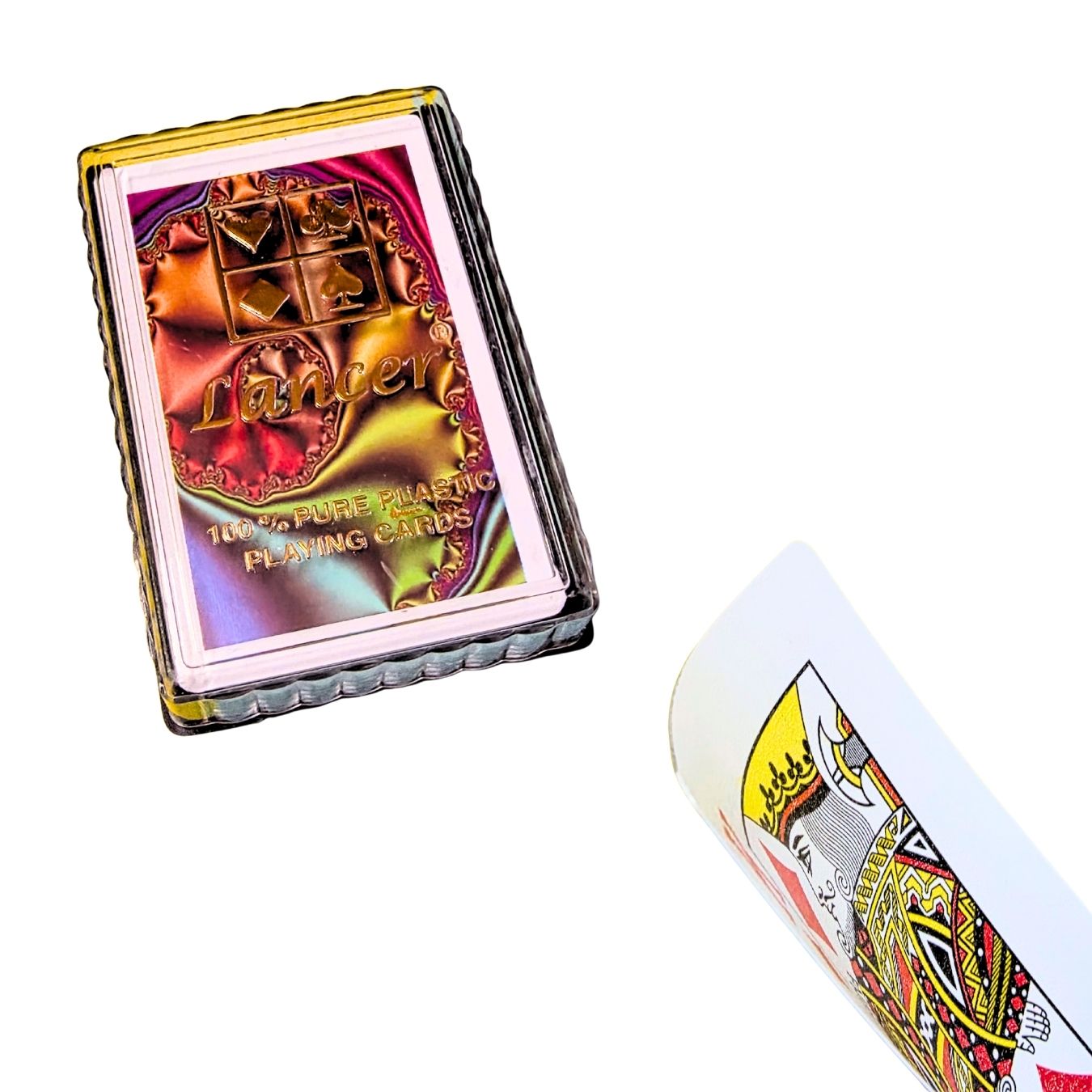 Premium Plastic Playing Card Deck - Washable & Durable - Set of 2