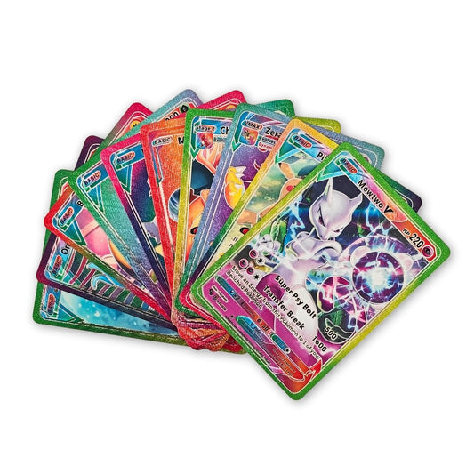 Pokemon Holographic Trading Cards (9*6.5 cm) - Set of 10 Cards