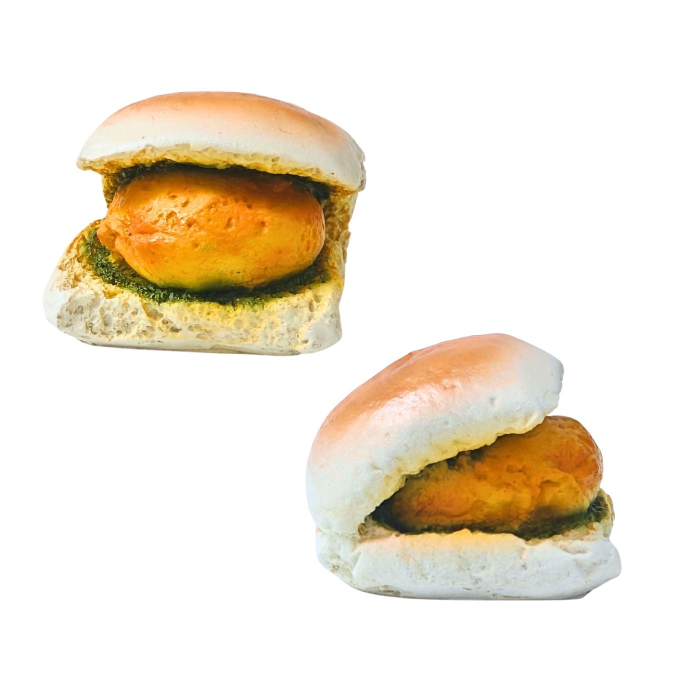 Vada Pav - Decor / Paperweight - realistic size, look & feel (8*8*7 cm)