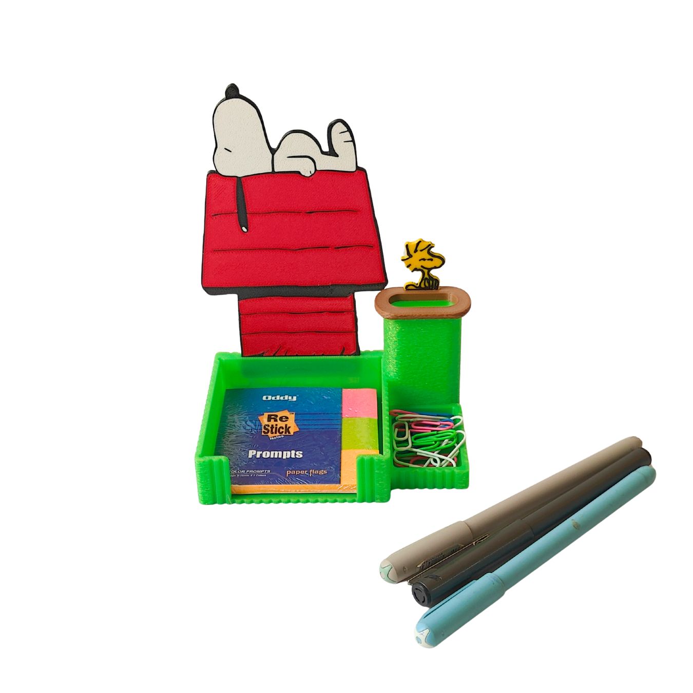 Snoopy & Woodstock | Sticky Note & Pen Stand (16*13*9 cm)