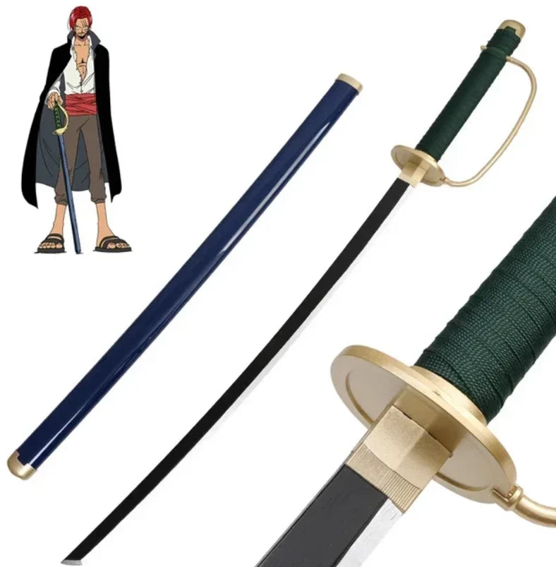 Shanks Blue Katana - One Piece - Wooden (no sharp edge) Life-sized - 104 cm #008