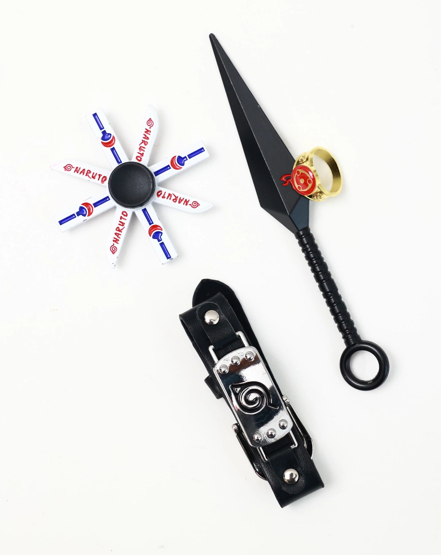 Naruto Kunai, Spinner, Bracelet & Ring