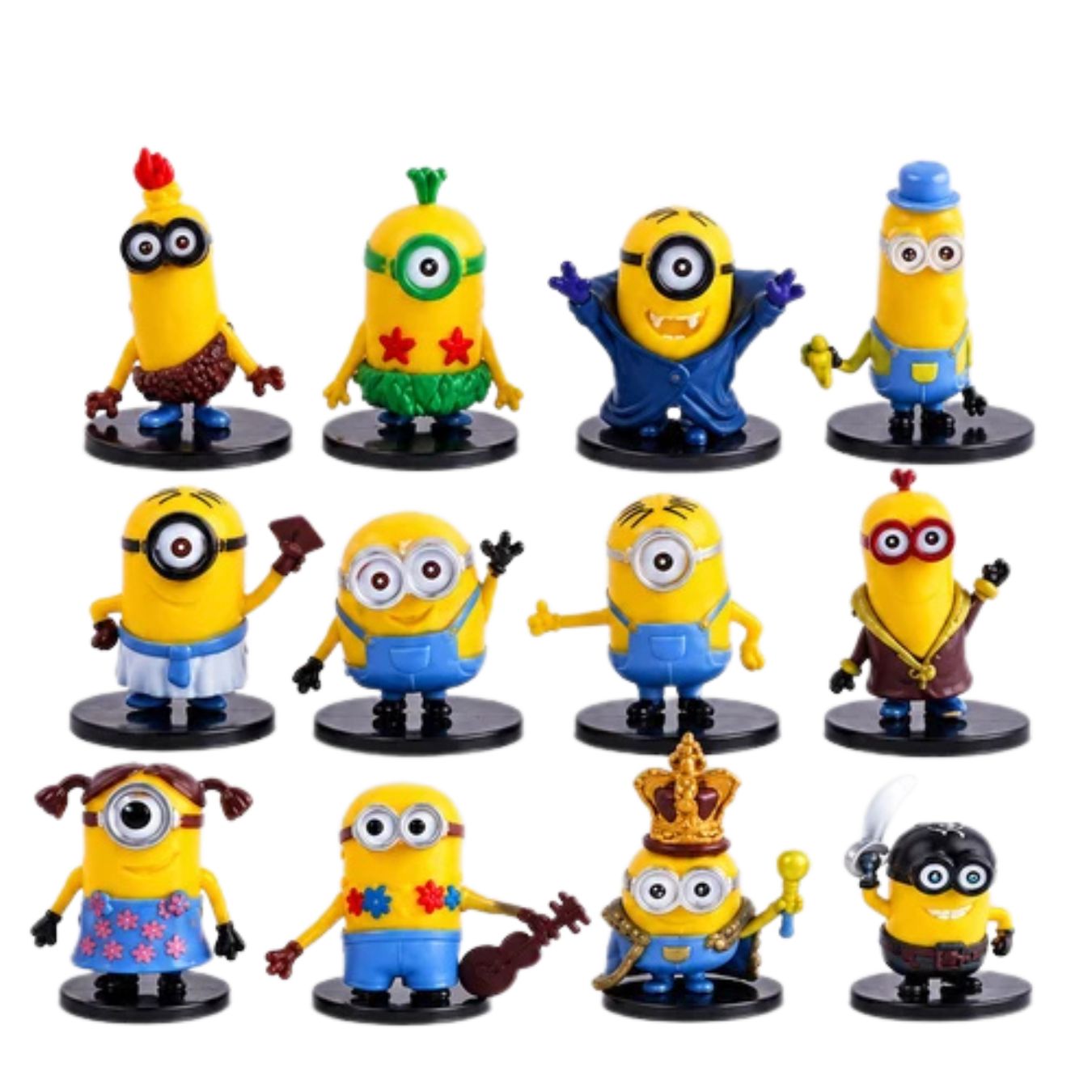 Despicable Me Minions Collectible Mini Figure Set of 12 (6 - 10 cm)