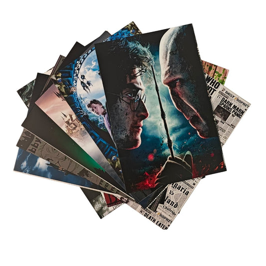 Harry Potter Postcards (9"x16", 300 gsm thick premium card-paper) - Set of 12