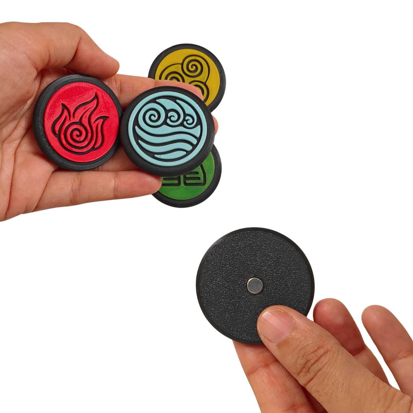 Avatar - The Last Airbender | Four Elements Fridge Magnet Set (4 cm)