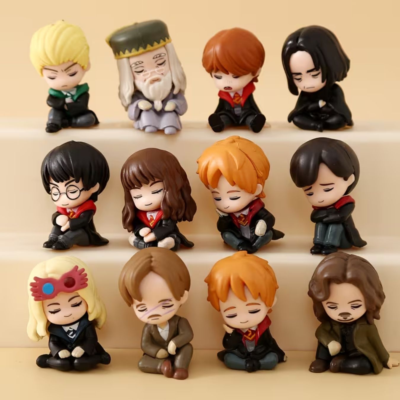 Cute Sleeping Harry Potter & Friends (6 cm) - Set of 12