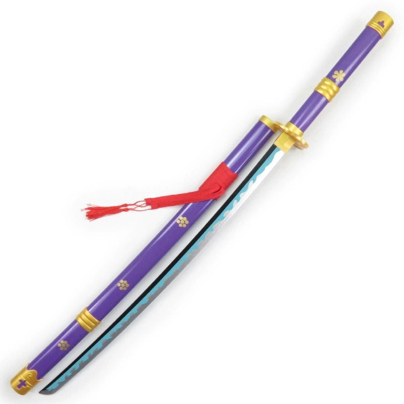 Zoro Purple Katana - One Piece - Wooden (no sharp edge) Life-sized - 104 cm #015