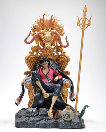 Luffy on throne - One Piece