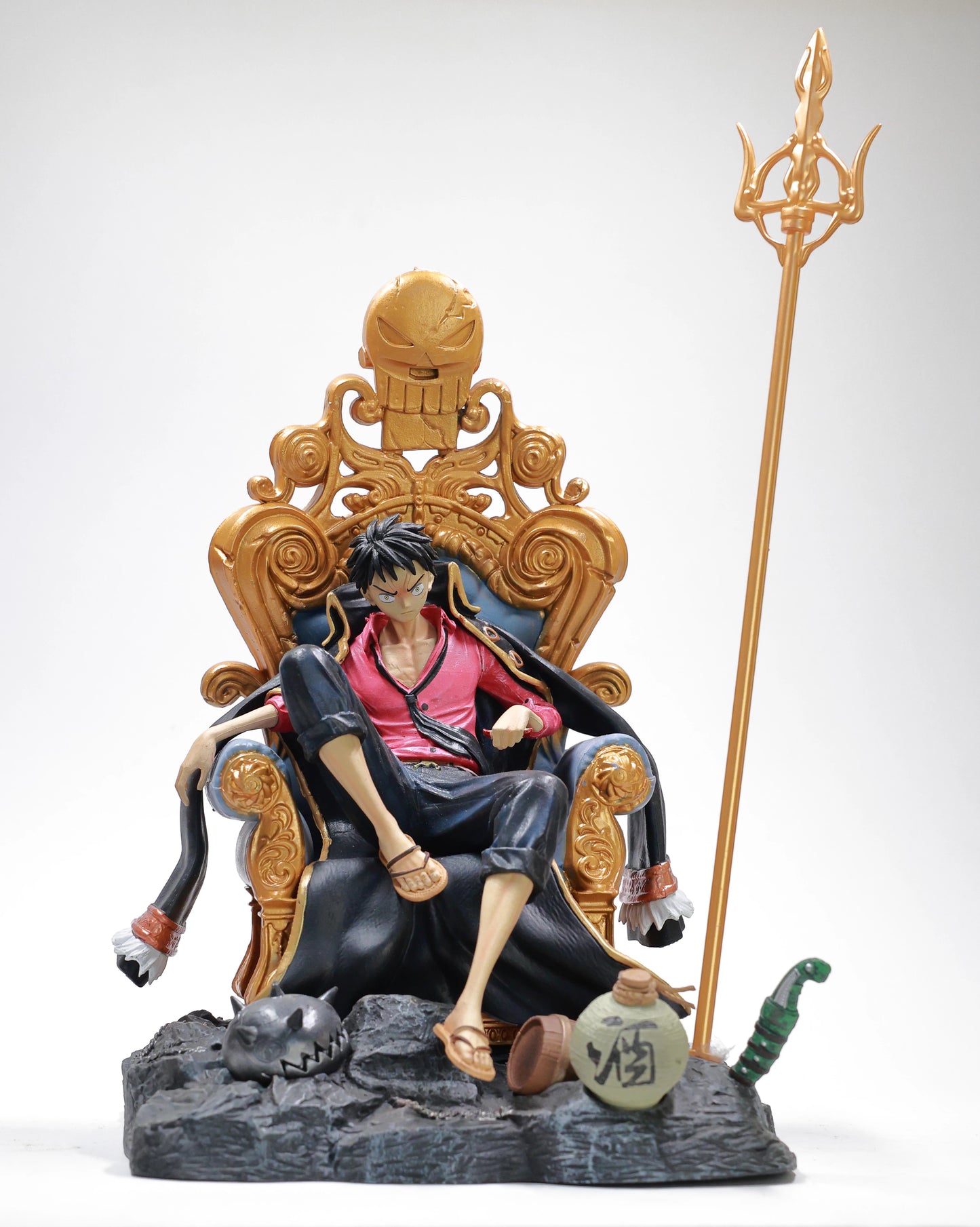 Luffy on throne - One Piece