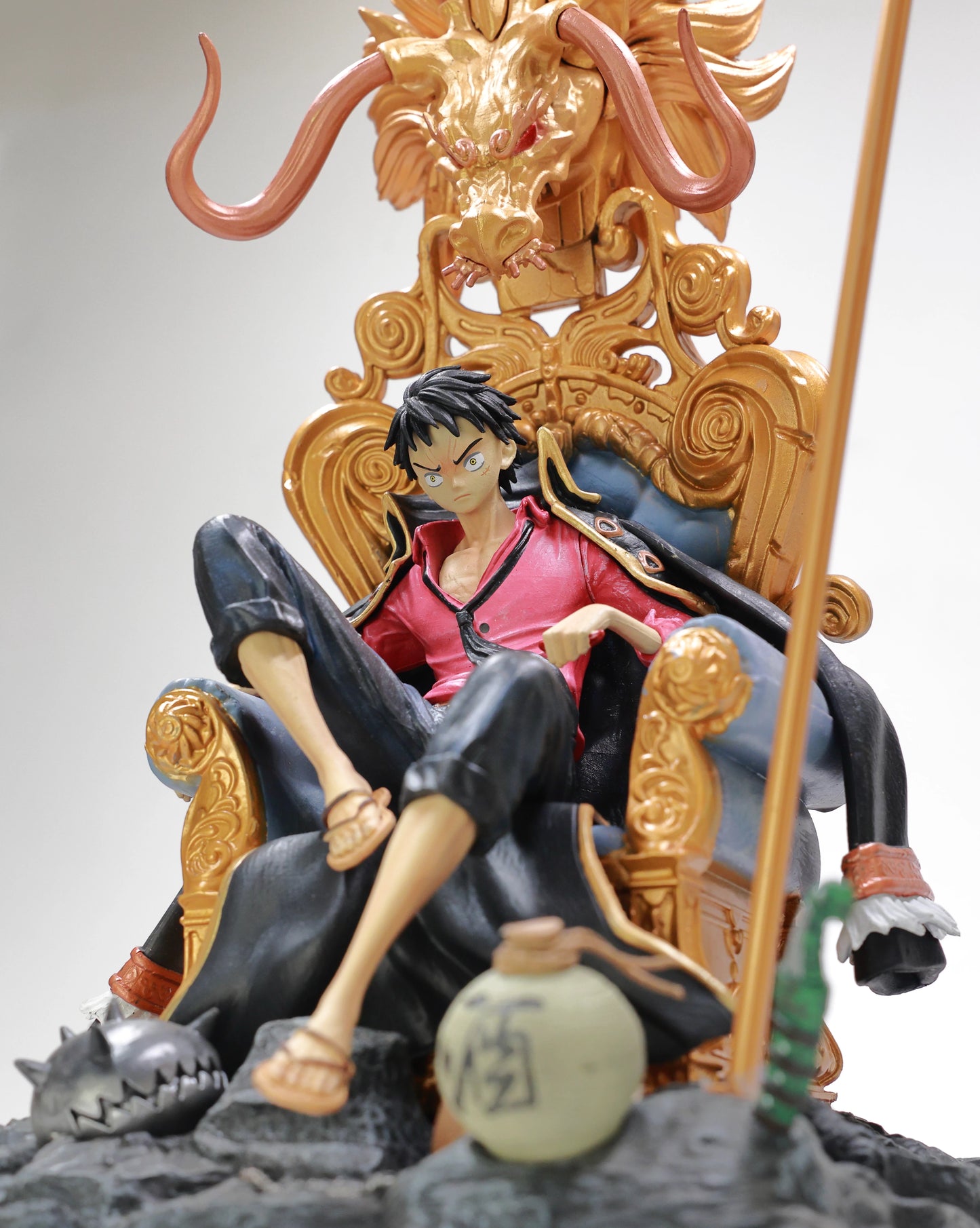 Luffy on throne - One Piece