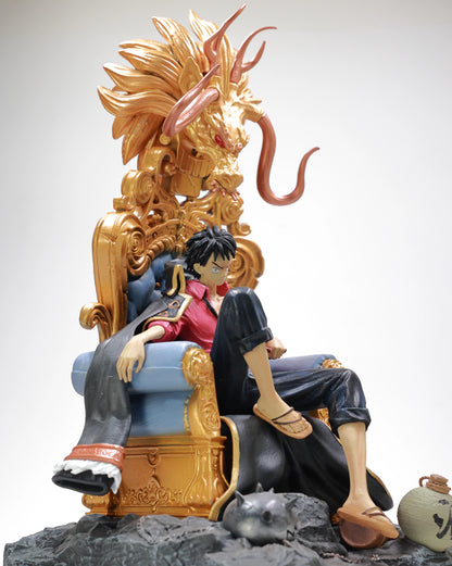 Luffy on throne - One Piece