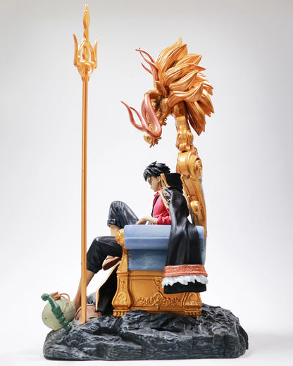 Luffy on throne - One Piece