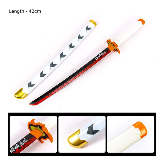 Rengoku PVC Plastic Blade Katana 42cm (with stand)