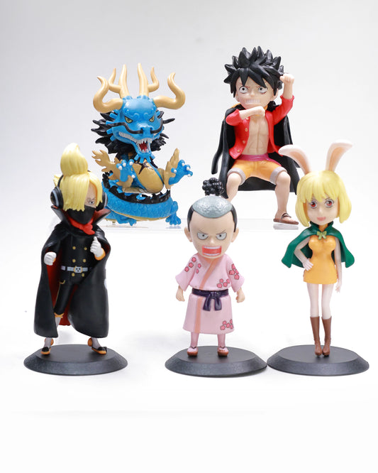 One Piece Set with blue dragon x5