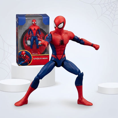 Spider Man Poseable Action Figure with Unique Base (12 cm)