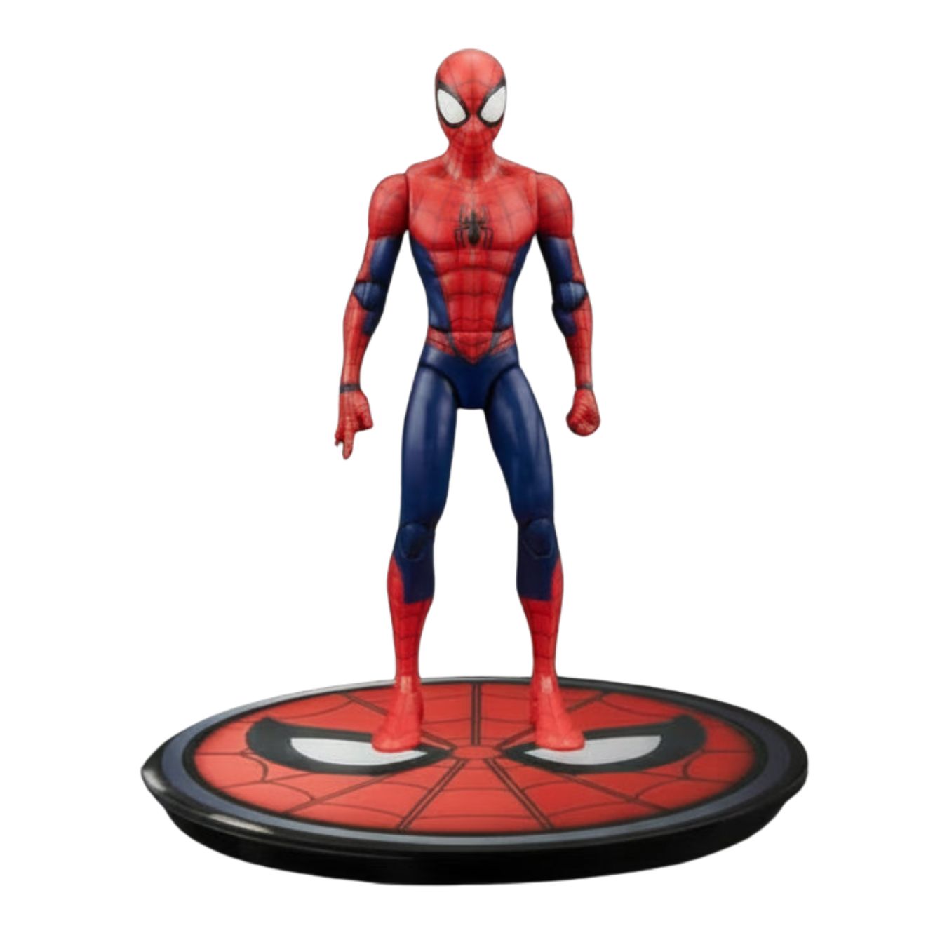 Spider Man Poseable Action Figure with Unique Base (12 cm)
