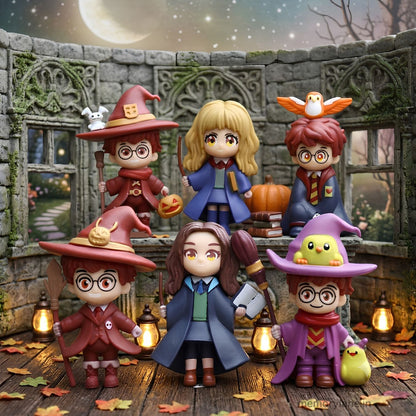 Hogwarts Academy Student Mini Figure Set of 6 (6 cm)