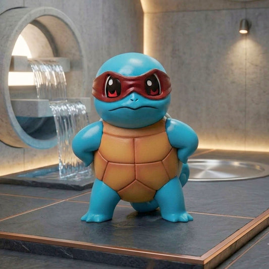 Squirtle Ninja Crossover Style (9.5 x 6.5 cm) | Pokemon