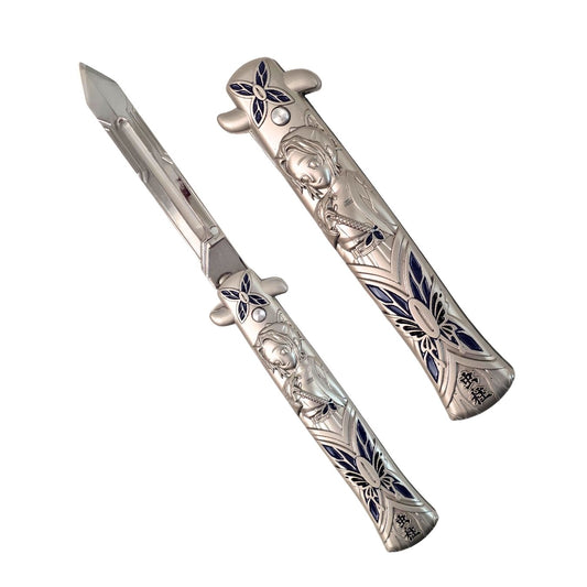 Shinobu Kochō | Demon Slayer | Foldable Metal Anime Knife (23 cm) - Snap-open (not sharp)