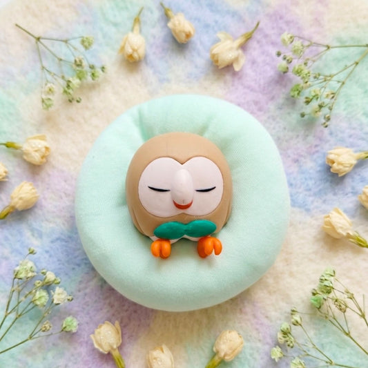 Sleeping Rowlet Cushion Mini Figure (Cushion size - 8 cm)