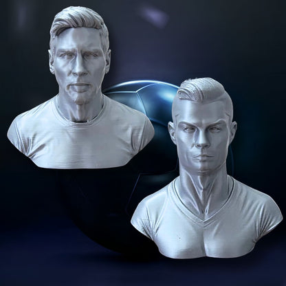Cristiano Ronaldo & Lionel Pop Bust | Set of 2 (10 cm each)