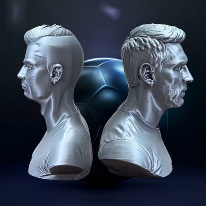 Cristiano Ronaldo & Lionel Pop Bust | Set of 2 (10 cm each)