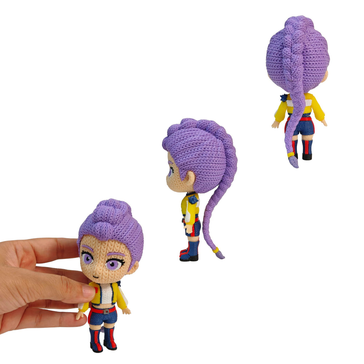Demon Hunters HUNTR/X  Knitted Effect Figures (9 cm)