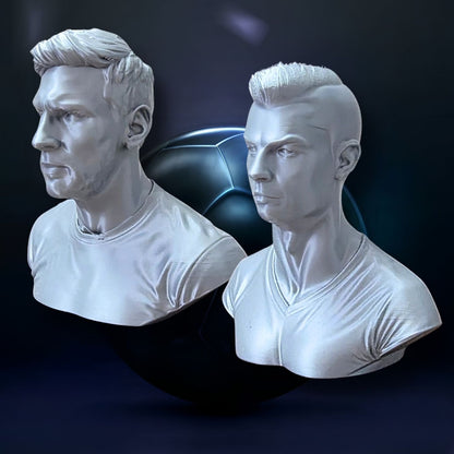 Cristiano Ronaldo & Lionel Pop Bust | Set of 2 (10 cm each)