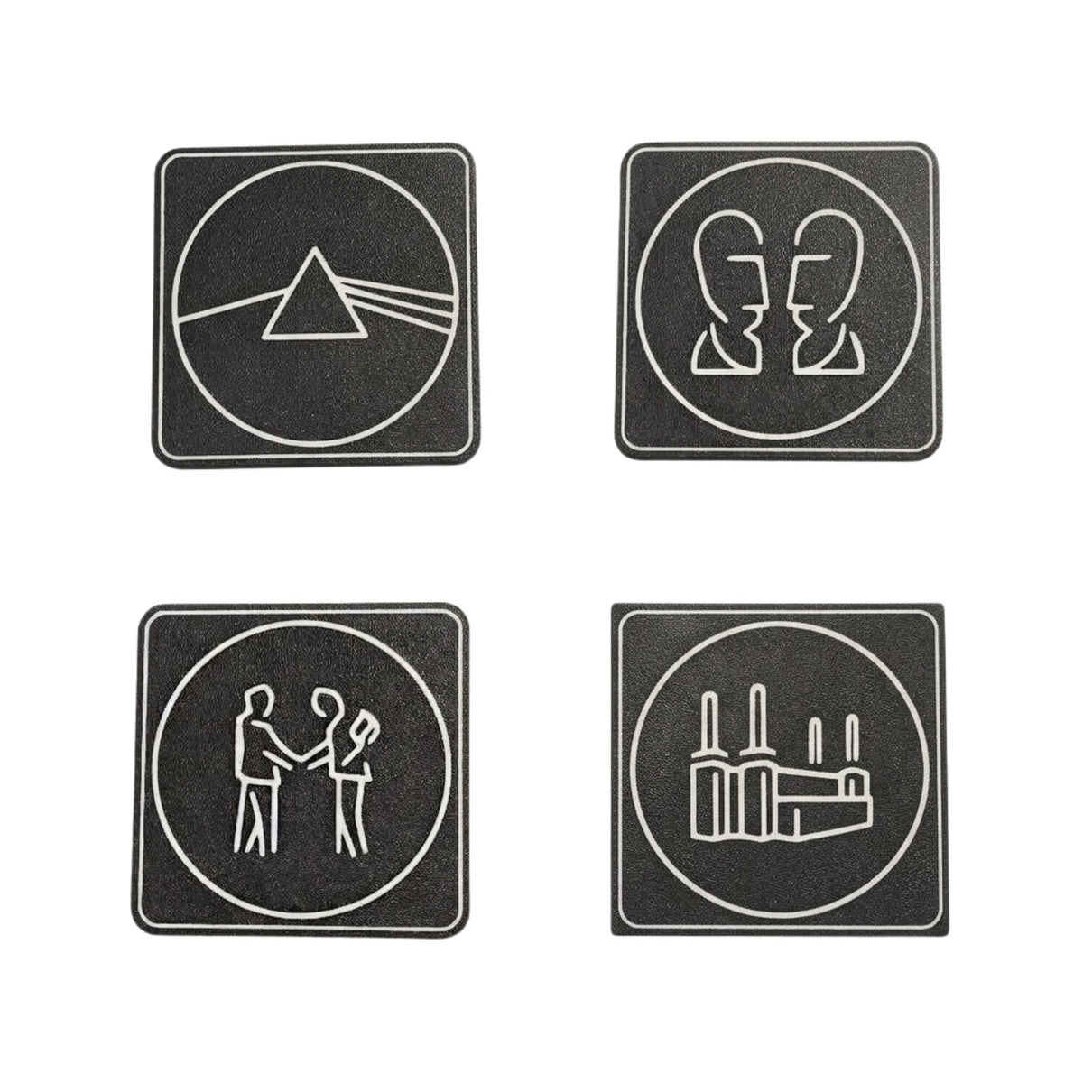 Pink Floyd Album Tribute Coasters (9 x 9 cm)(Set of 4)