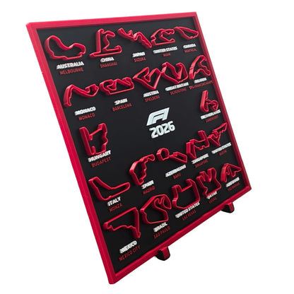 F1 2026 3D Calendar with stand (22x25x1 cm)