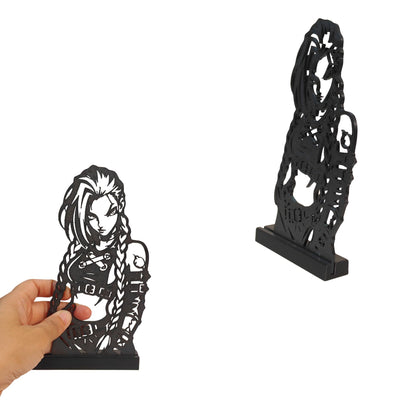 Jinx Silhouette Desktop Standee (19*10*2 cm) | Arcane - League of Legends