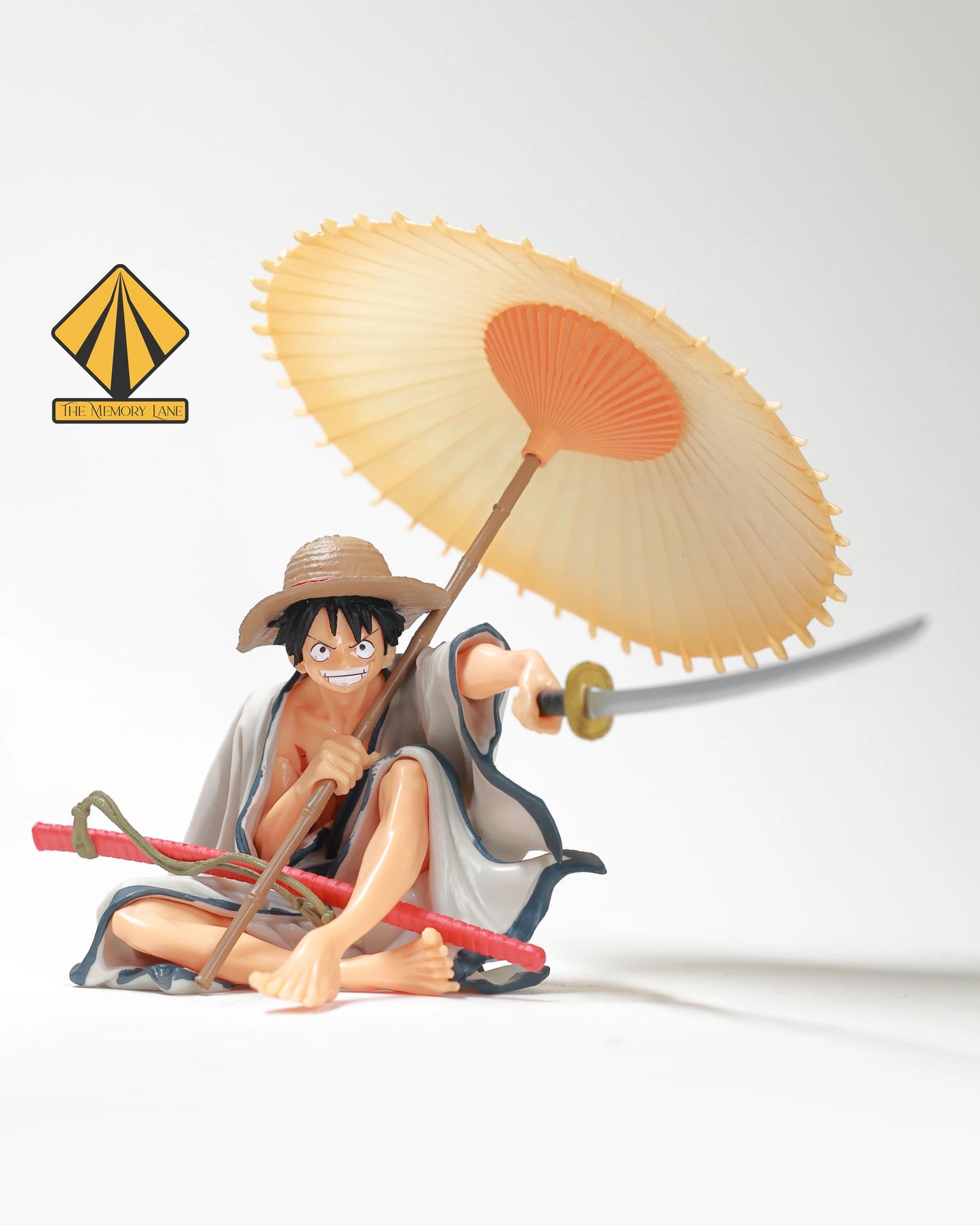 Luffy under umbrella