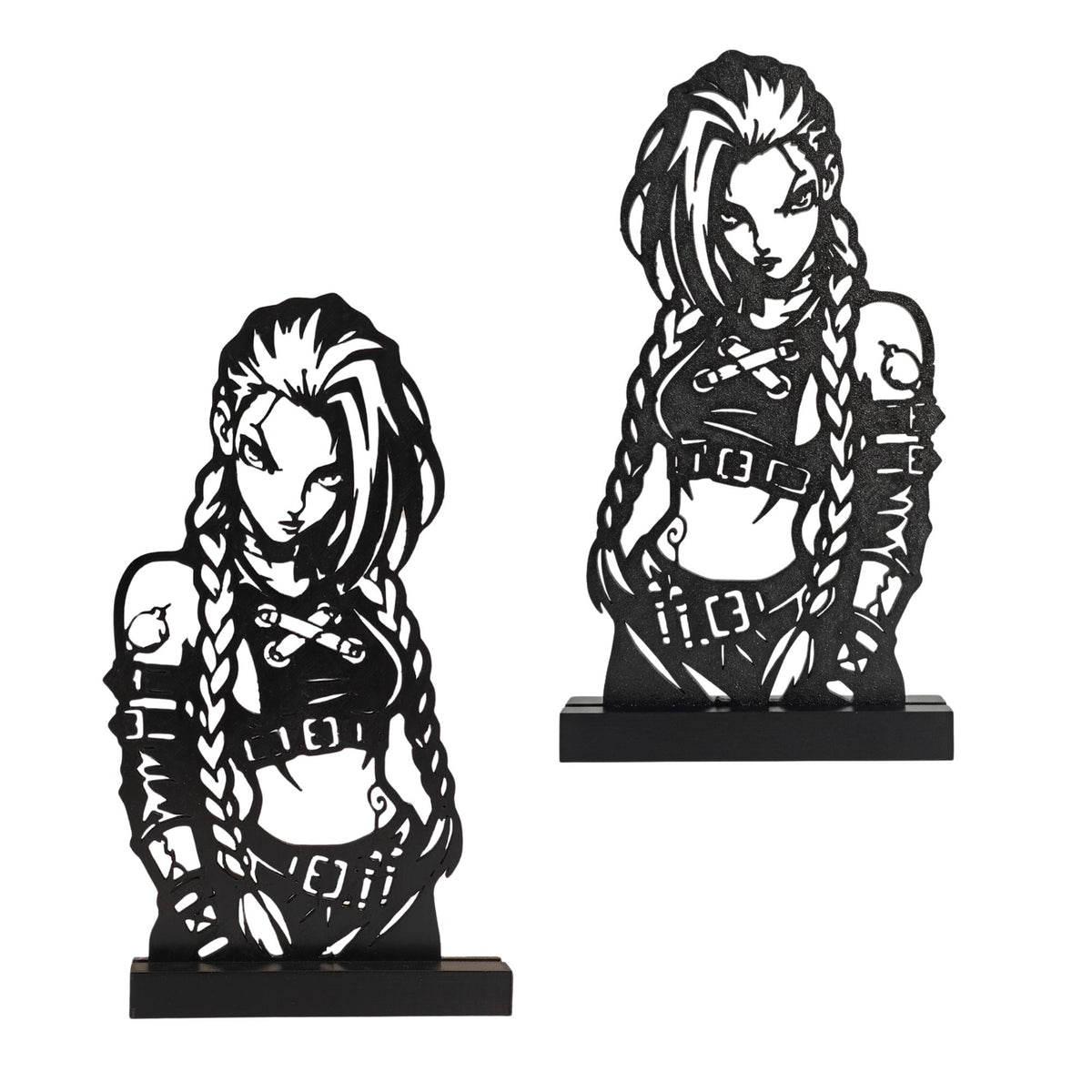 Jinx Silhouette Desktop Standee (19*10*2 cm) | Arcane - League of Legends