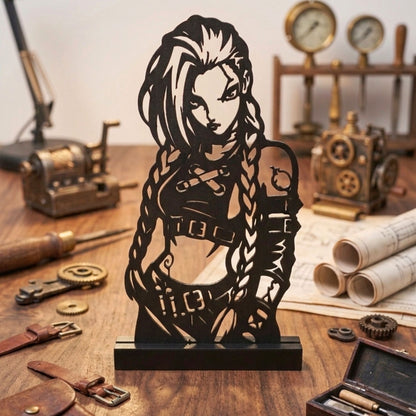 Jinx Silhouette Desktop Standee (19*10*2 cm) | Arcane - League of Legends