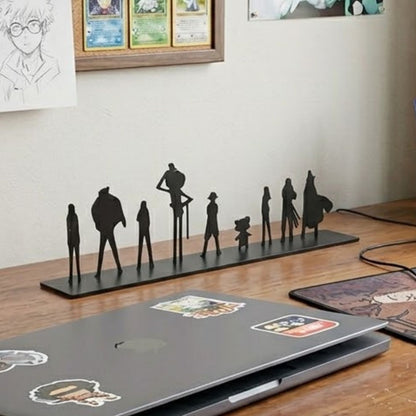 Straw Hats Pirates Silhouettes Tabletop (22 x 7 x4 cm) | One Piece