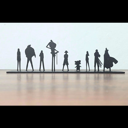 Straw Hats Pirates Silhouettes Tabletop (22 x 7 x4 cm) | One Piece