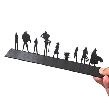 Straw Hats Pirates Silhouettes Tabletop (22 x 7 x4 cm) | One Piece