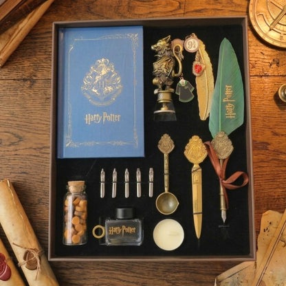 Harry Potter Quill & Wax Seal Luxury Gift Set (select variant) (Box size 29 x 24 cm)